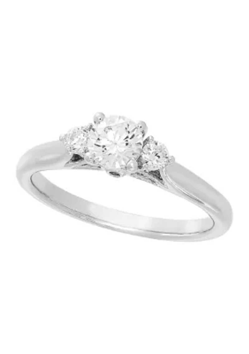 5/8 ct. t.w. Lab Created Diamond Ring in 14K White Gold