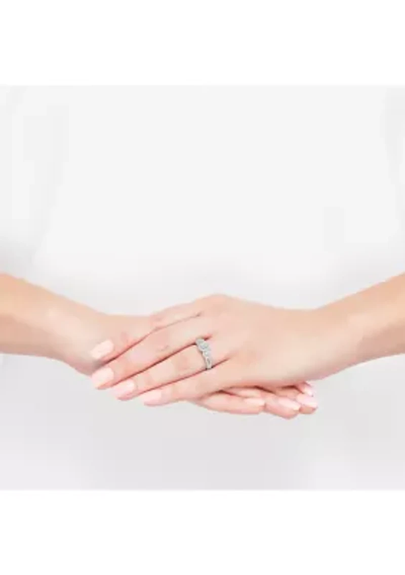Lab Created ct. t.w. Diamond Ring in 14K White Gold