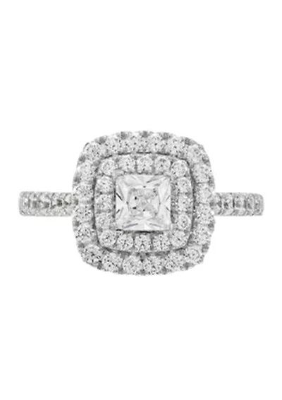 1.25 ct. t.w. Lab Created Diamond Princess Ring in 14K White Gold