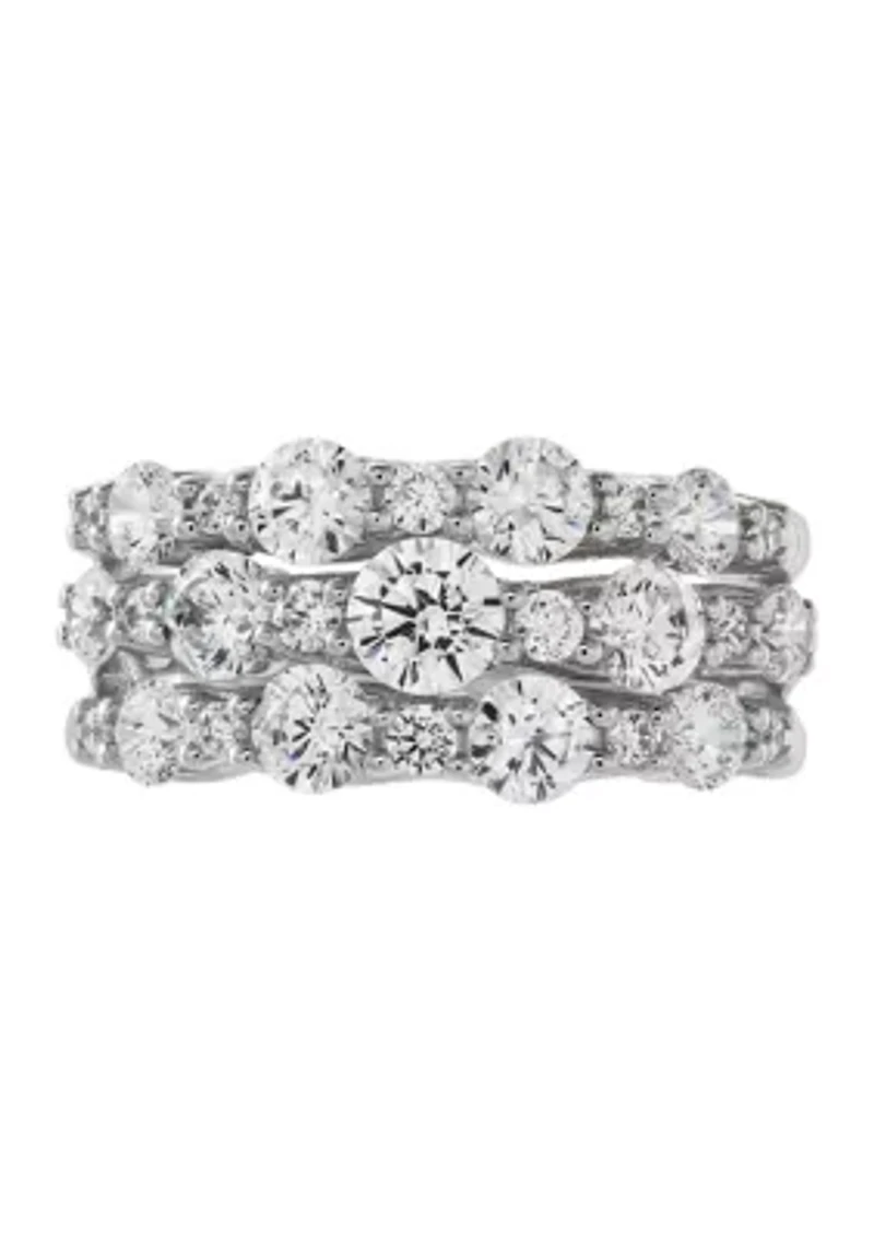 ct. t.w. Lab Grown Diamond Ring in 10K White Gold