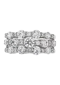 ct. t.w. Lab Grown Diamond Ring in 10K White Gold