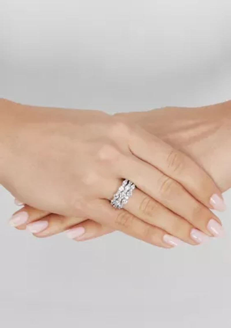 ct. t.w. Lab Grown Diamond Ring in 10K White Gold