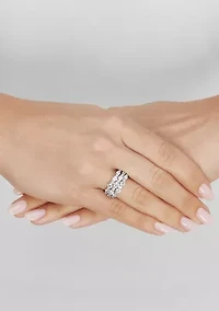 ct. t.w. Lab Grown Diamond Ring in 10K White Gold