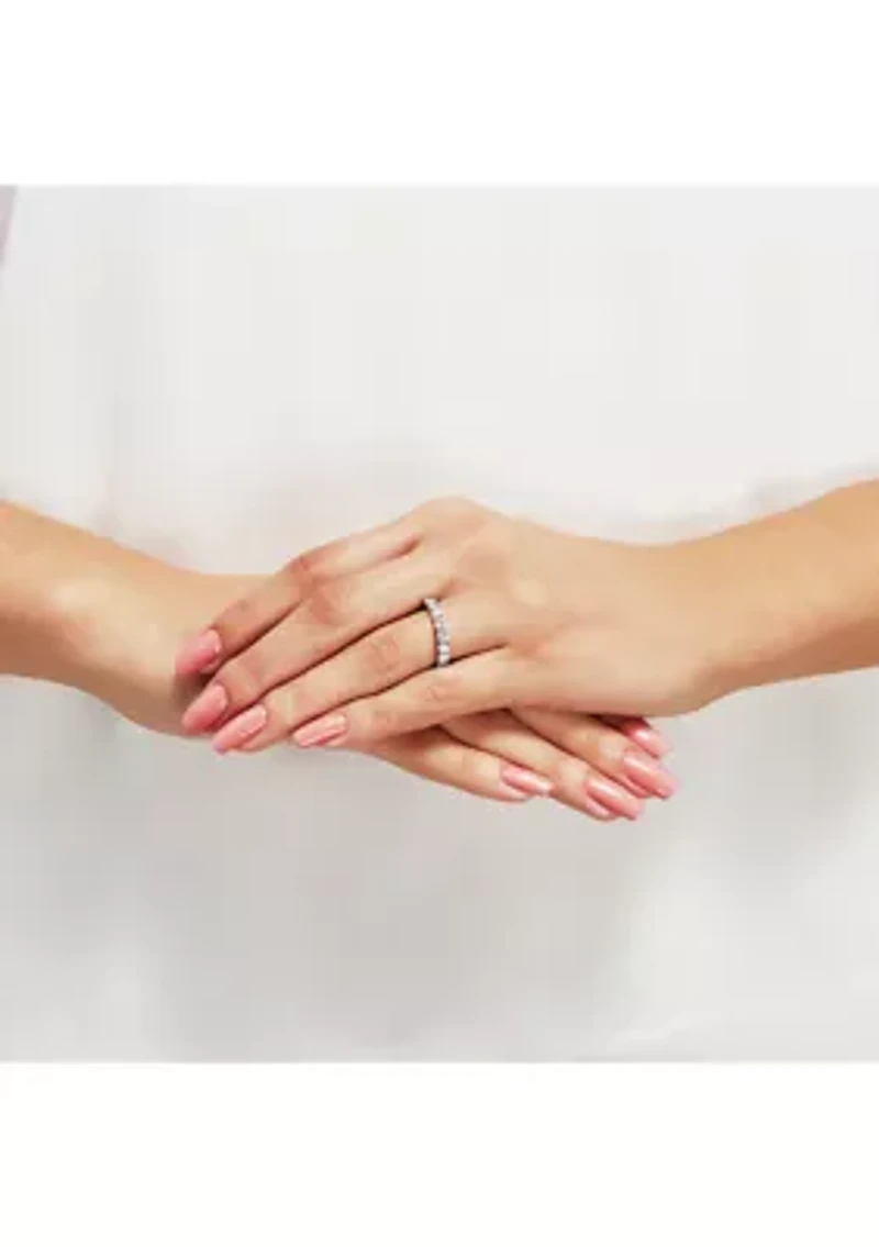 Grown With Love Lab-Created Diamond Band in 14K White Gold