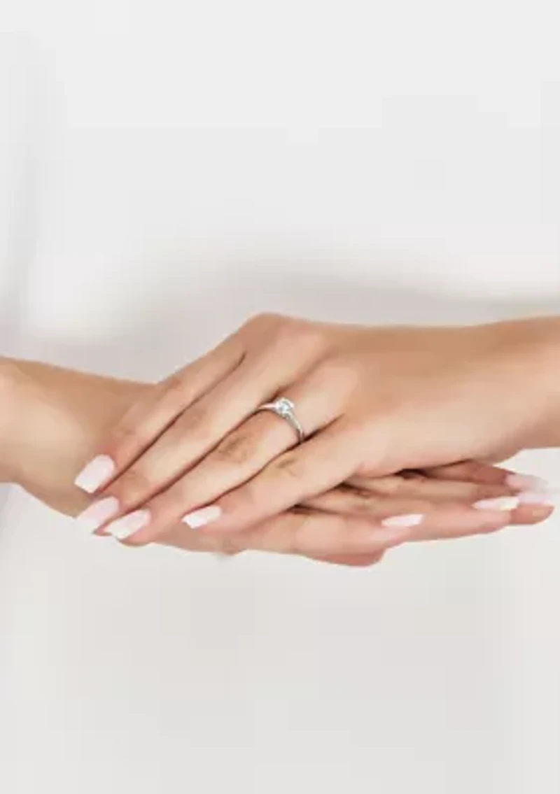 Grown With Love 3/4 ct. t.w. Lab Grown Diamond Solitaire Ring in 14K White Gold