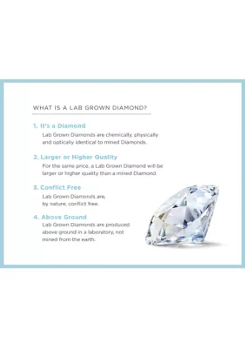 Grown With Love 3/4 ct. t.w. Lab Grown Diamond Solitaire Ring in 14K White Gold
