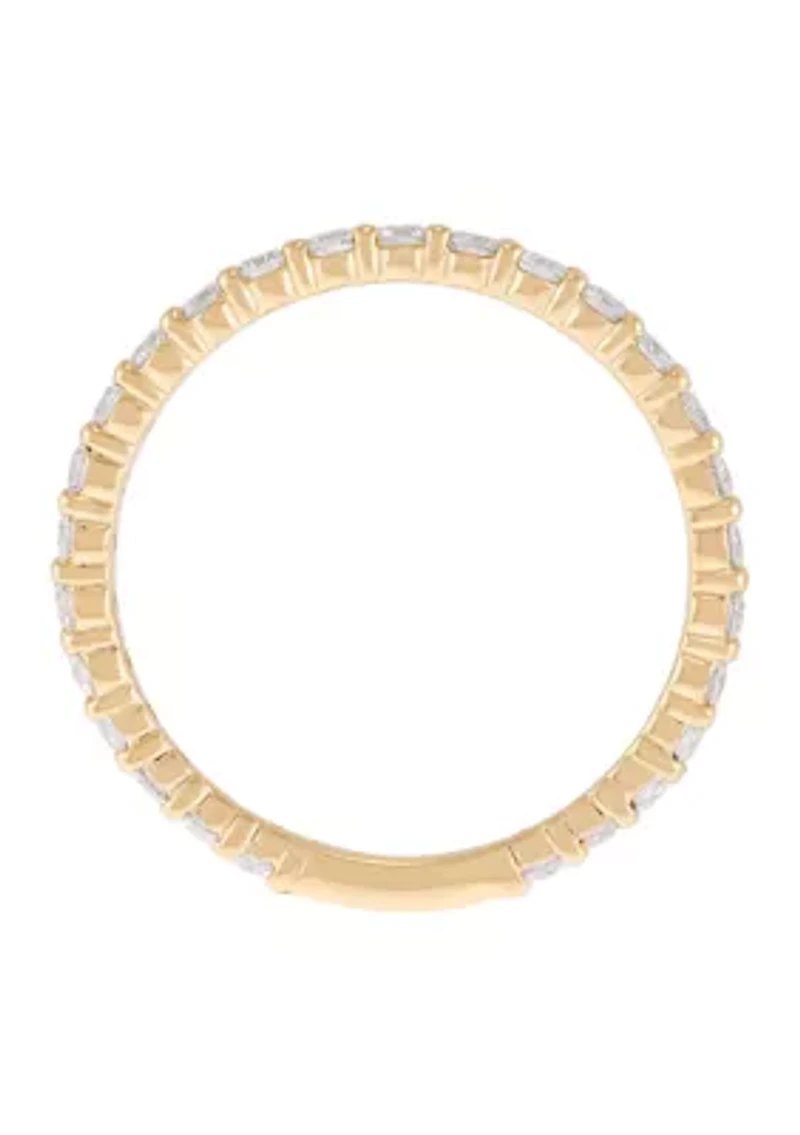 Diamond Band Ring in 14K Yellow Gold