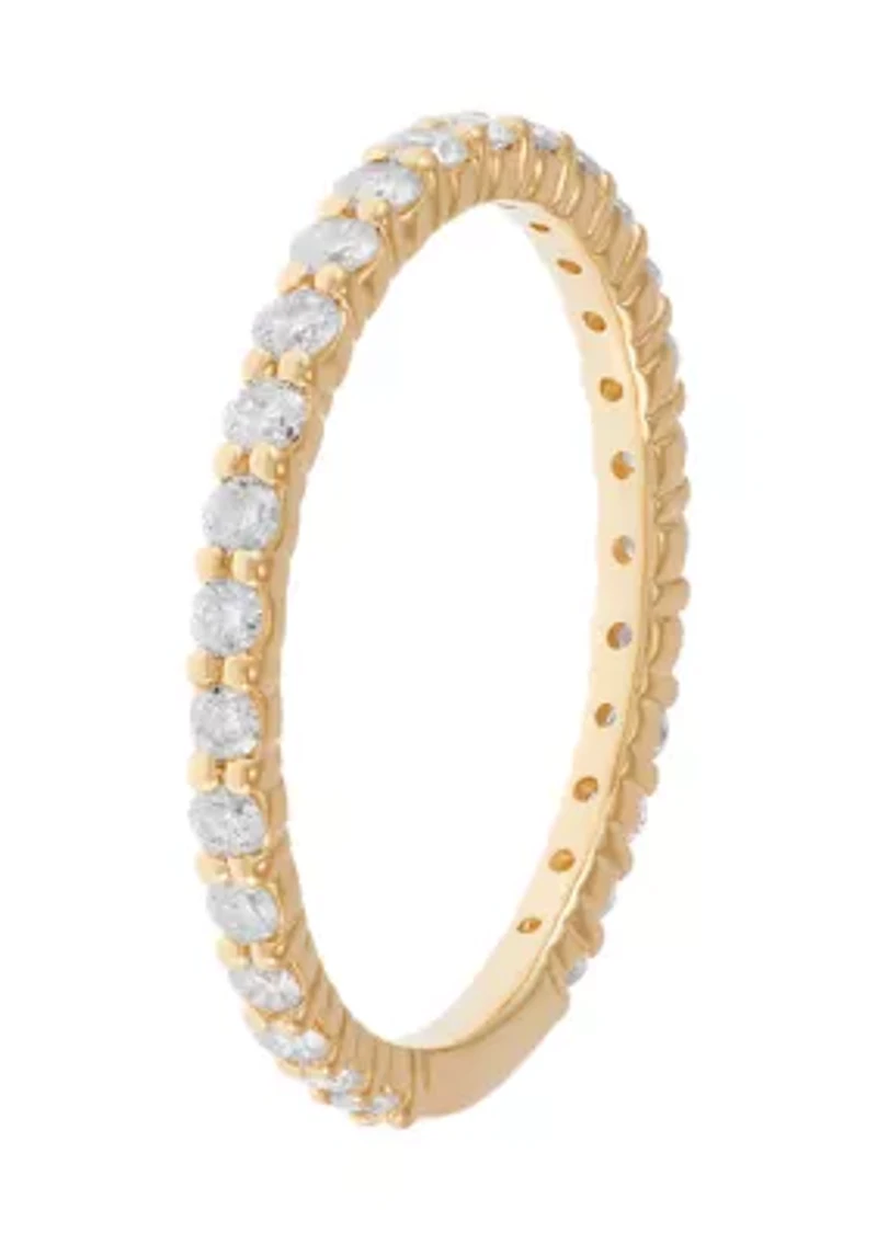 Diamond Band Ring in 14K Yellow Gold