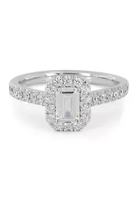 1.25 ct. t.w. Lab Created Diamond Ring in 14K White Gold