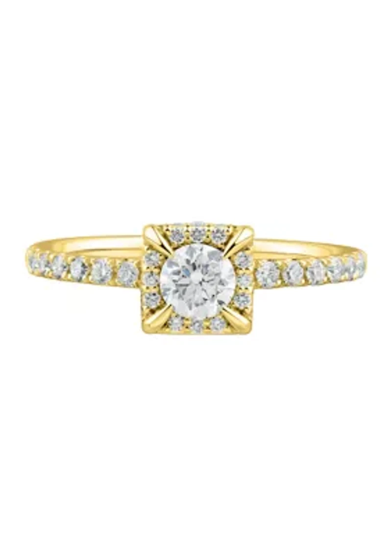3/4 ct. t.w. Diamond Ring in 14K Yellow Gold