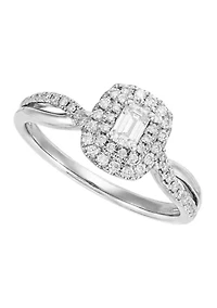 Diamond Ring in 14K White Gold