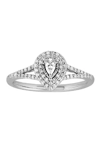 Diamond Ring in 10K White Gold