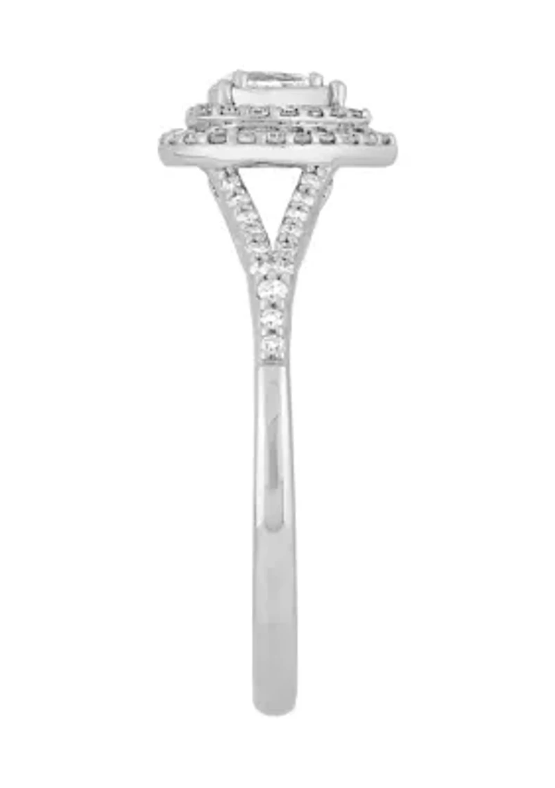 Diamond Ring in 10K White Gold
