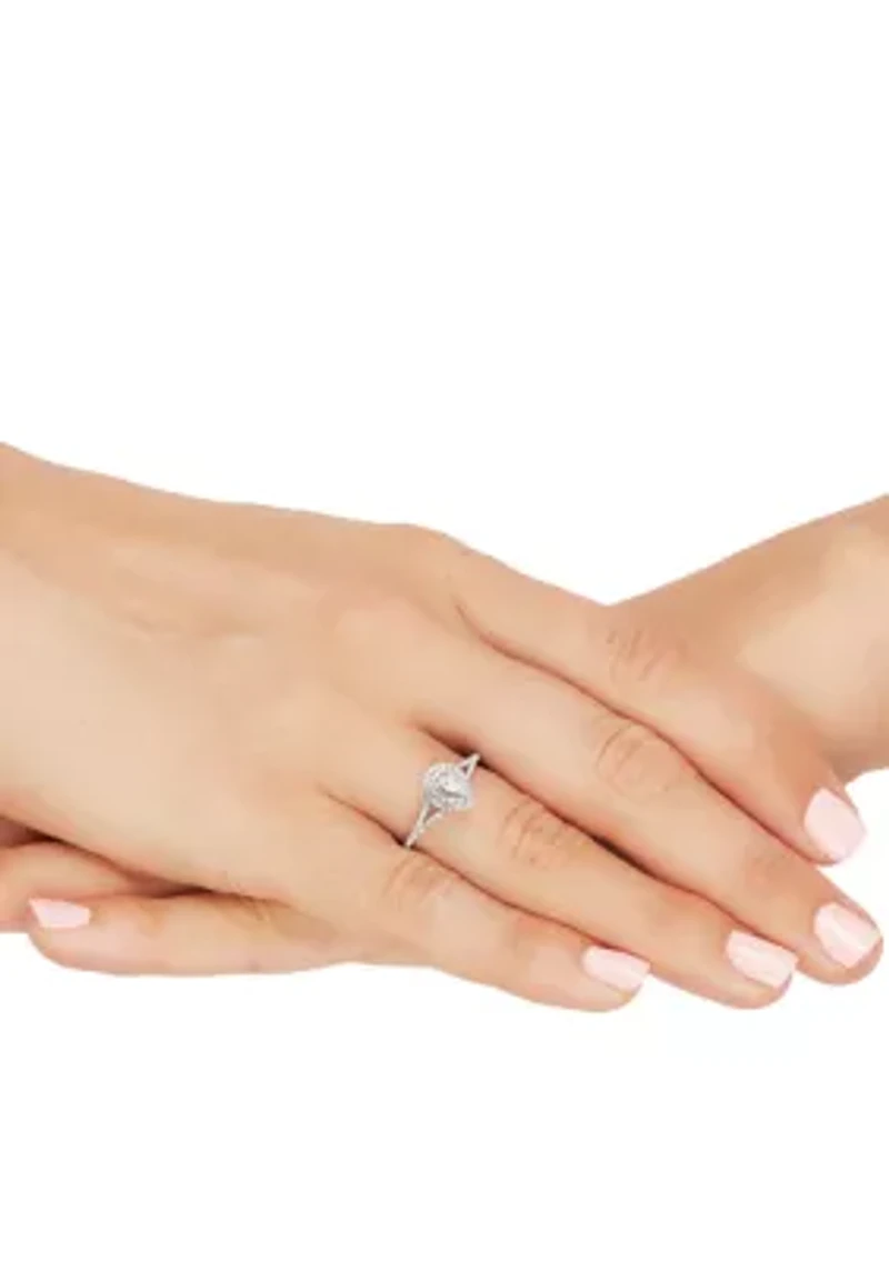 Diamond Ring in 10K White Gold