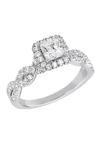 1 ct. t.w. Lab Grown Diamond Ring in 10K White Gold