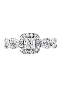 1 ct. t.w. Lab Grown Diamond Ring in 10K White Gold