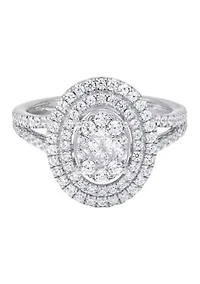 1.0 ct. t.w. Diamond Ring in 10K White Gold