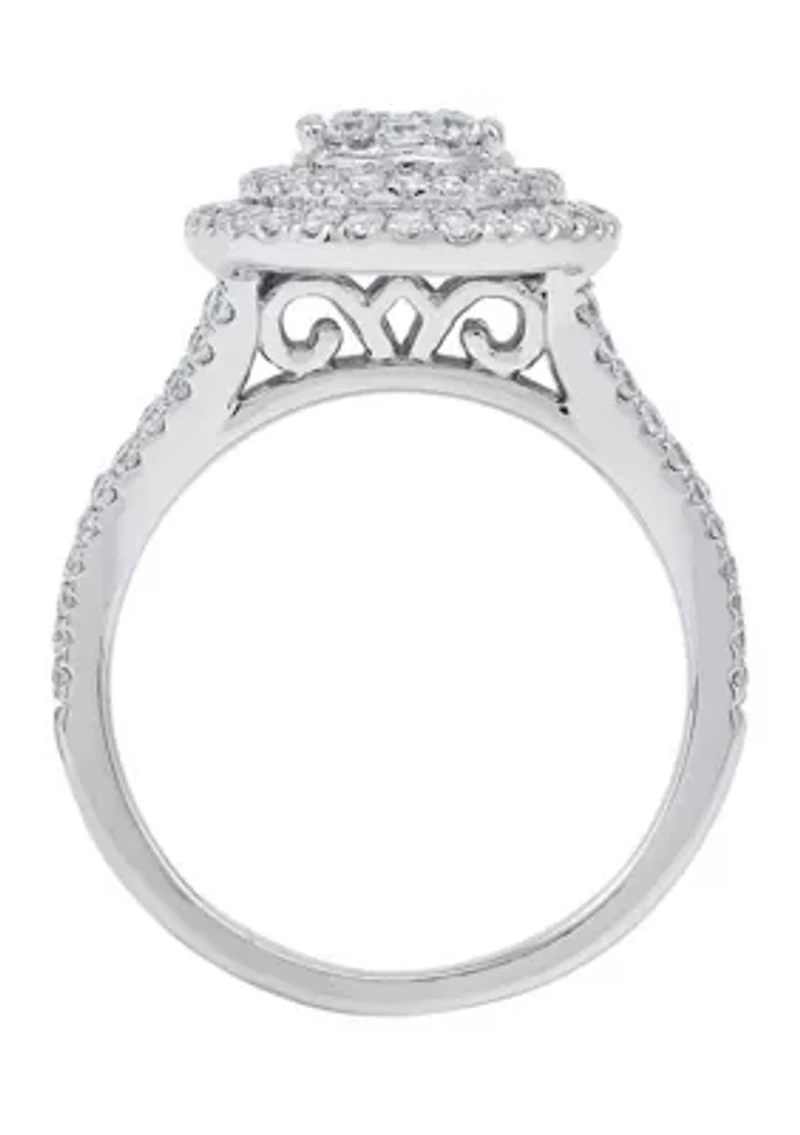 1.0 ct. t.w. Diamond Ring in 10K White Gold
