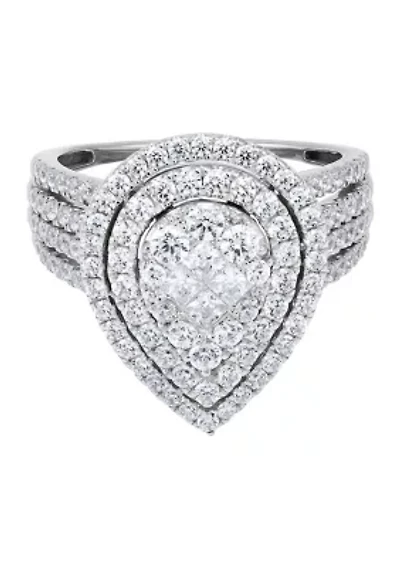 Diamond  Ring in 10K White Gold