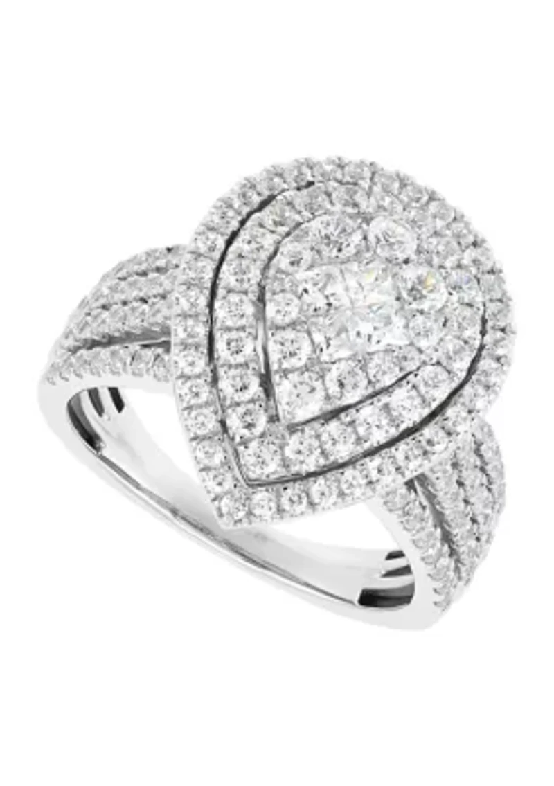 Diamond  Ring in 10K White Gold