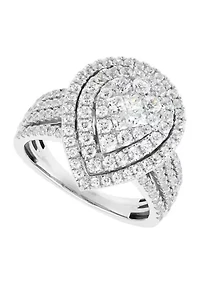 Diamond  Ring in 10K White Gold