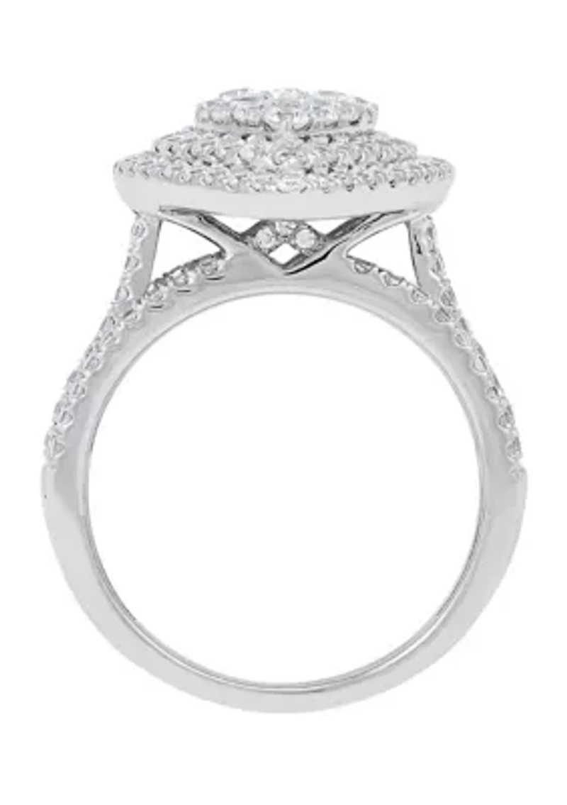 Diamond  Ring in 10K White Gold