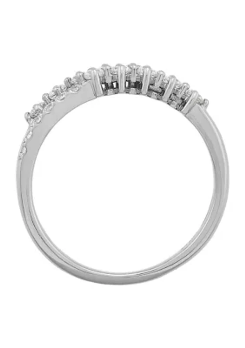 1/2 ct. t.w. Lab Grown Diamond Ring in Sterling Silver