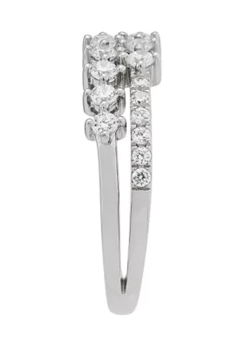 1/2 ct. t.w. Lab Grown Diamond Ring in Sterling Silver