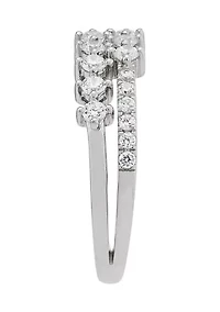 1/2 ct. t.w. Lab Grown Diamond Ring in Sterling Silver
