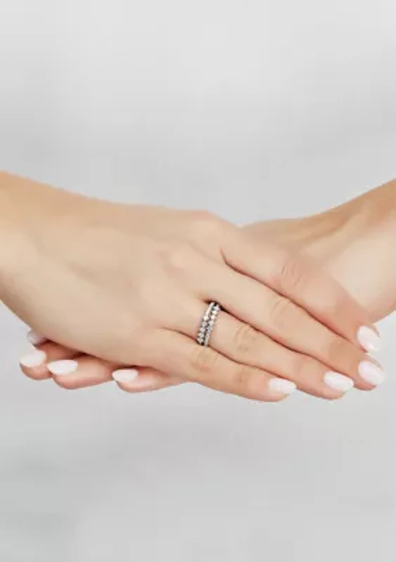 1/2 ct. t.w. Lab Grown Diamond Ring in Sterling Silver