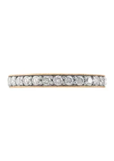 1/2 ct. t.w. Lab Grown Diamond Band Ring in 10K Yellow Gold
