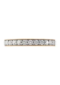 1/2 ct. t.w. Lab Grown Diamond Band Ring in 10K Yellow Gold
