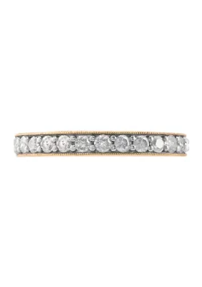 1/2 ct. t.w. Lab Grown Diamond Band Ring in 10K Yellow Gold