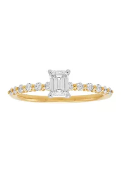 3/4 ct. t.w. Diamond Ring in 14K Yellow and White Gold