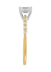 3/4 ct. t.w. Diamond Ring in 14K Yellow and White Gold