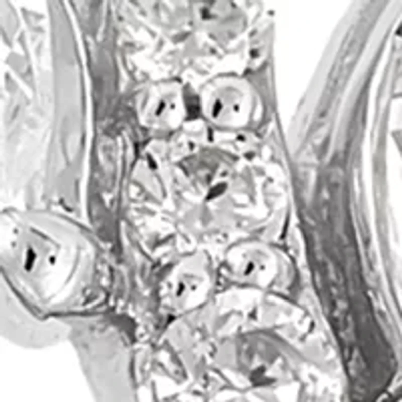 1.25 ct. t.w. Leaf Bypass Lab Diamond Ring in 10K White Gold