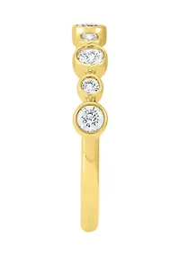1/2 ct. t.w. Lab Grown Diamond Band Ring in 10K Yellow Gold
