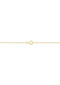 1/2 ct. t.w. Lab Grown Diamond Cross Pendant with 18" Singapore Chain Necklace in 10K Yellow Gold