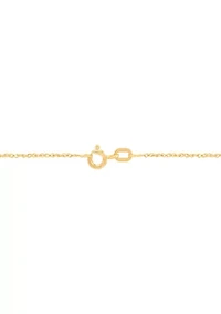 1 ct. t.w. Lab Grown Diamond Cross Pendant with 18" Rope Chain in 10K Yellow Gold