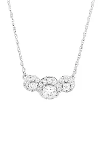 3/4 ct. t.w. Lab Grown Diamond Necklace in Sterling Silver