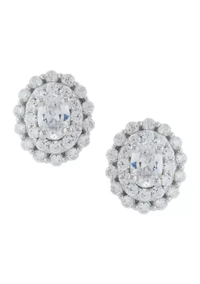 1.5 ct. t.w. Lab Grown Diamond Stud Earrings in 14K White Gold