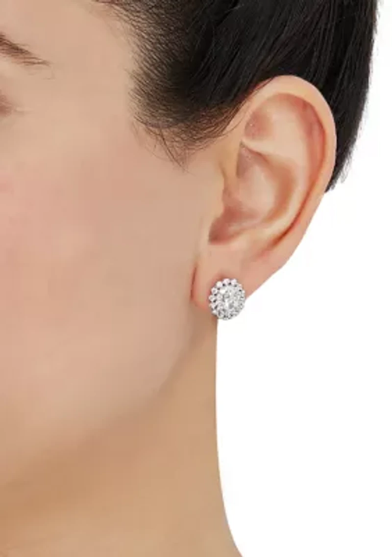 1.5 ct. t.w. Lab Grown Diamond Stud Earrings in 14K White Gold