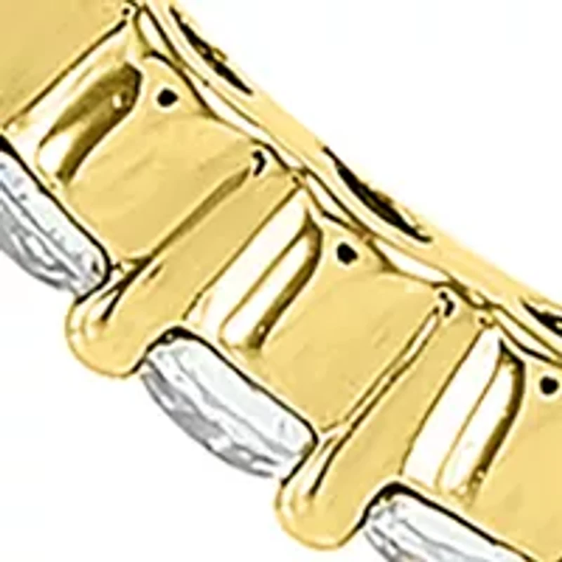  1 ct. t.w. Lab Created Diamond  Hoop Earrings in 10K Yellow Gold