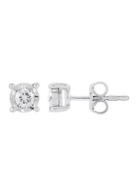 1/4 ct. t.w. Lab Grown Diamond Stud Earrings in Sterling Silver