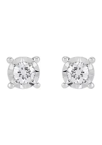 1/4 ct. t.w. Lab Grown Diamond Stud Earrings in Sterling Silver