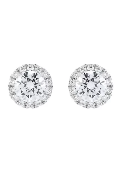 3 ct. t.w. Lab Grown Diamond Stud Earrings in 10K White Gold