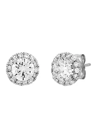 Lab Grown Diamond Stud Earrings in 10K White Gold
