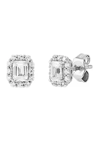 7/8 ct. t.w. Lab Grown Diamond Stud Earrings in 10K White Gold