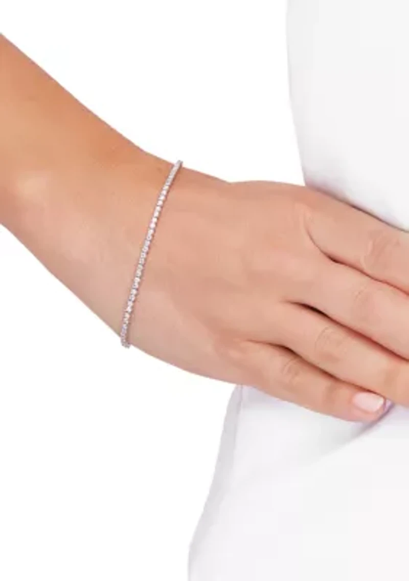 2 ct. t.w. Lab Created Diamond Tennis Bracelet 10K White Gold