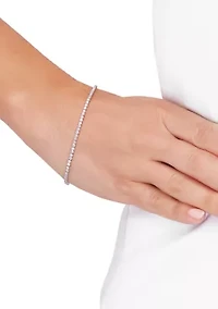2 ct. t.w. Lab Created Diamond Tennis Bracelet 10K White Gold